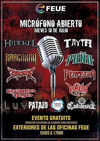 MICRÒFONO ABIERTO FEUE