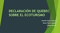 DECLARACIÓN DE CANADA SOBRE ECOTURSIMO