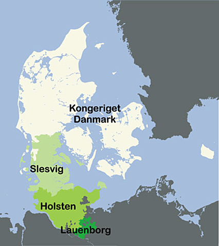 Preussen og Østrig indvaderede Danmark og fratog hertugdømmerne Slesvig og Holsten.