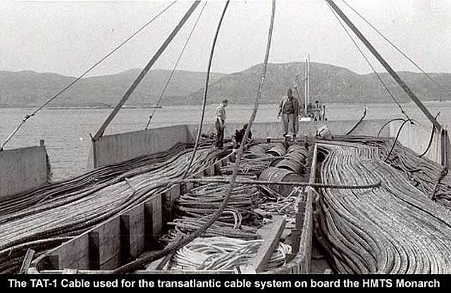 Cyrus W. Field laid the first telegraph cable accros the Atlantic Ocean