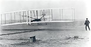 Orville Wright pilloted the first powered airplane