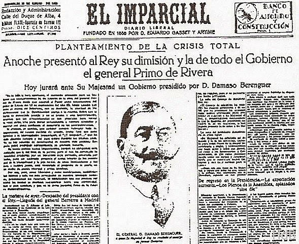 Caída de Primo de Rivera