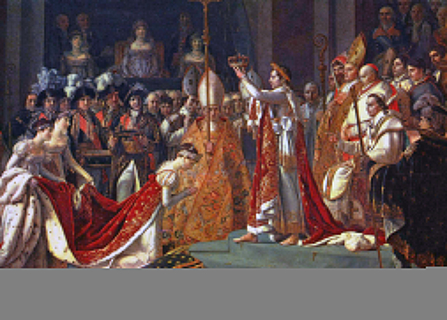 Napóleon császárrá koronázza magát