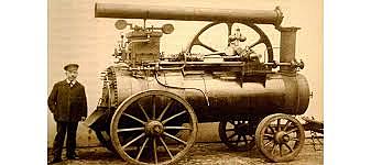 Primera maquina agrícola, motores a tracción
