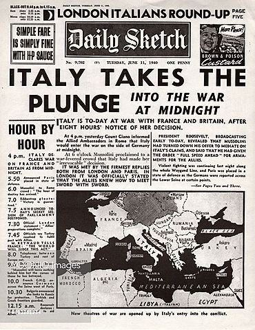 Olaszország belép a háborúba
