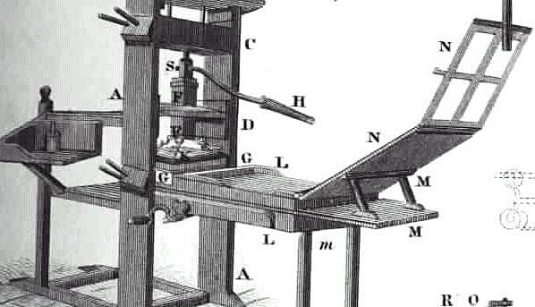 La invención de la imprenta de Gutenberg