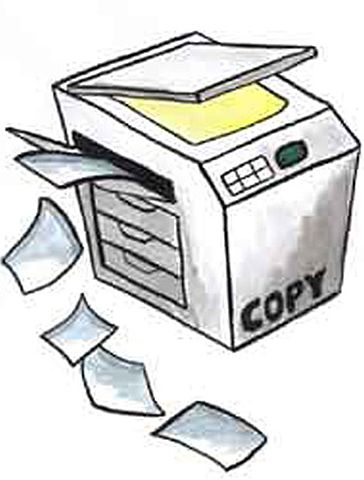 Seguimos sin novedades de nuevas tecnologías durante este período, nos manejábamos con fotocopias