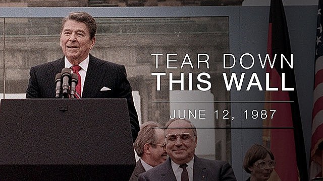 "Mr.Gorbachev, Tear down this wall!"