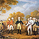 Surrender of general burgoyne at saratoga new york 17 october 1777 john trumbull