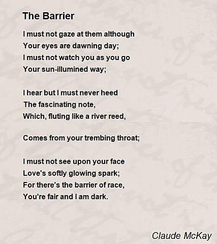 The Barrier by Claude McKay
