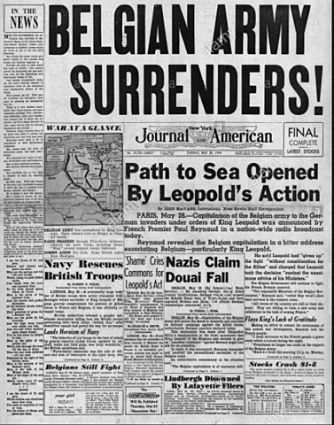 Belgia kapitulerer