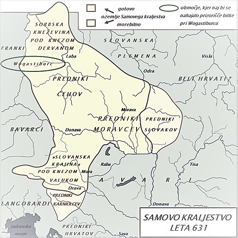 Samova smrt,razpad Samove plemenske zveze