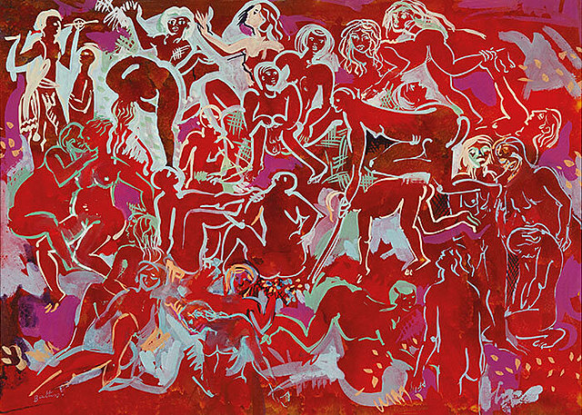 Red Orgy by Walter Battiss