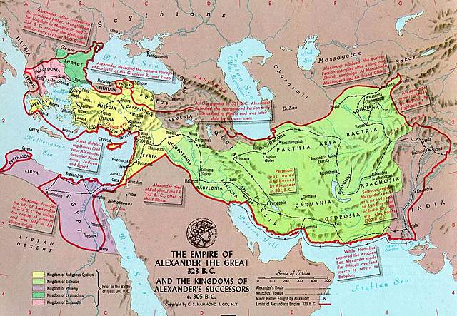 -Alexander the Great conquers all-