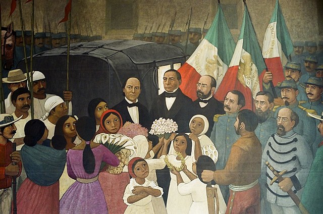 Entrada de Benito Juárez  a la capital mexicana