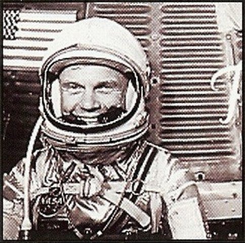US John Glenn orbits the earth three times