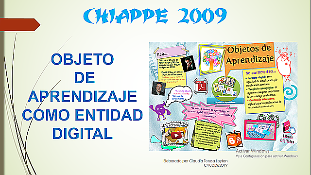 Chiappe "Objeto de Aprendizaje: Entidad Digital"