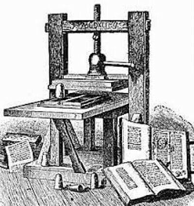 PRENSA DE IMPRESIÓN DE GUTENBERG