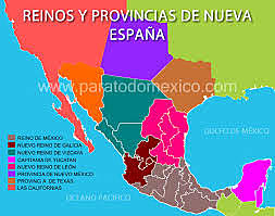 División territorial de la Nueva España