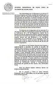 Acuerdo Presidencial