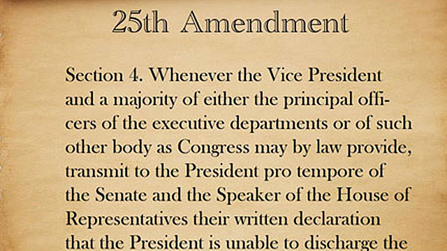 25th Amendment is Introduced