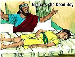 Elisha raises a Shunamite boy.