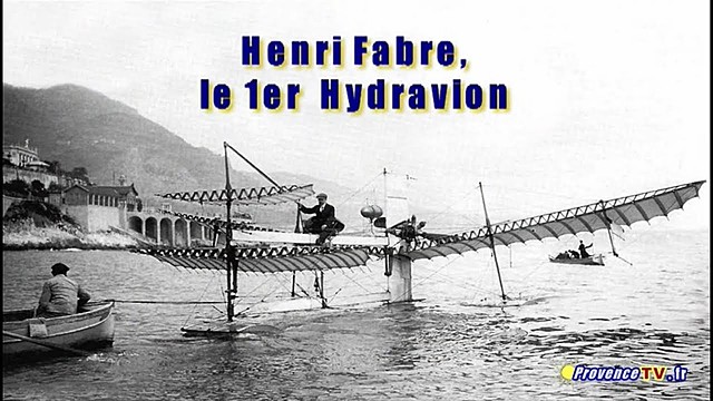 Vol du premier hydravion