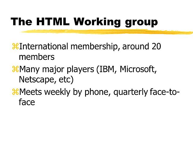 HTML Working Group