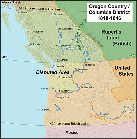 Oregon Dispute (54-40)