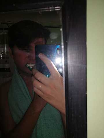 Brush my teeth and Take a shower