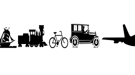 Timeline: L'évolution des moyens de transport
