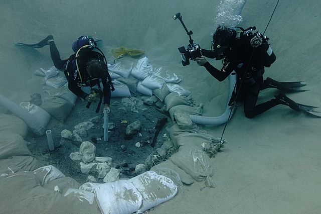 underwater excavation site off of Haifa