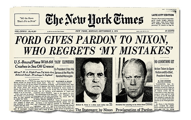 Nixon gets pardoned