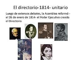 1814 El directorio
