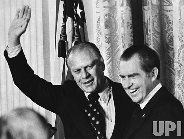President Nixon nominates Ford for VP