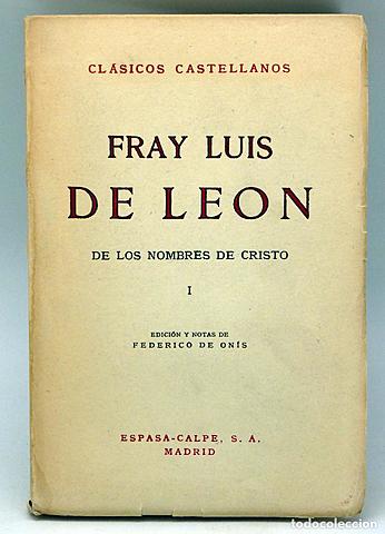 De los nombres de Cristo (Fray Luis de León)