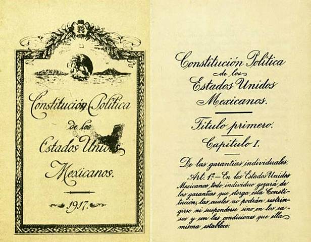 Constitución Política de los Estados Unidos Mexicanos de 1917