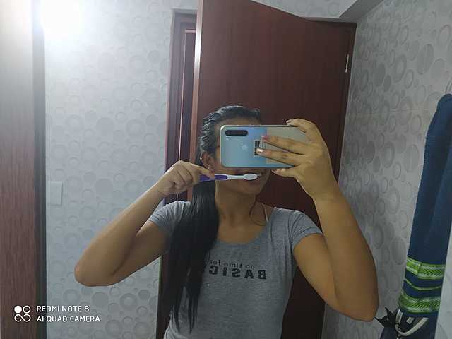 Brush my teeth in the morning