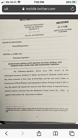 Motion to Appellate Court