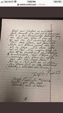 Joseph Evan's Confession