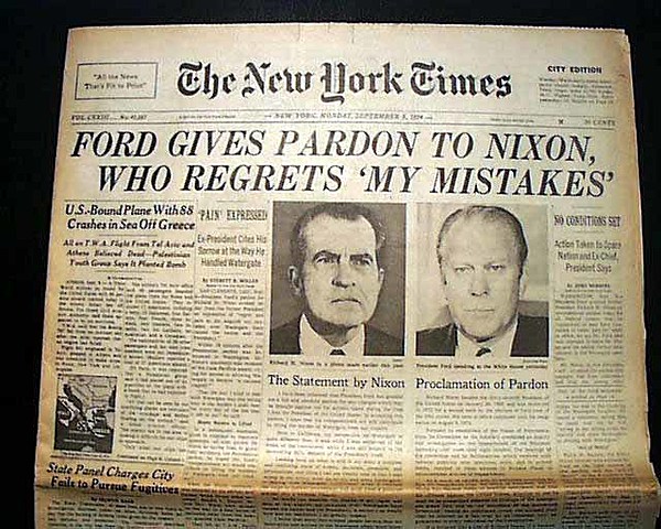 Ford Pardons Nixon