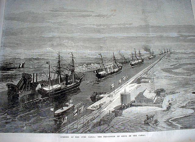 Suez Canal opens (for the first time)
