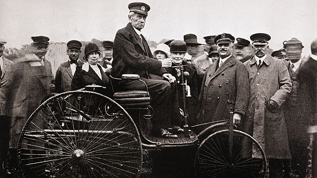 Karl Benz produced the first car with internal combustion engine.