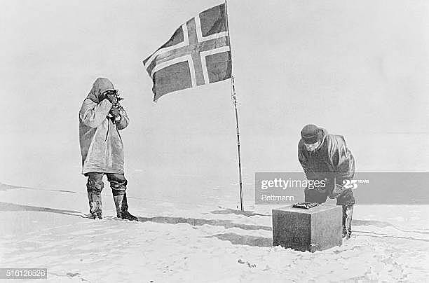 Roald Amundsen and his team become the first people to stand at the South Pole