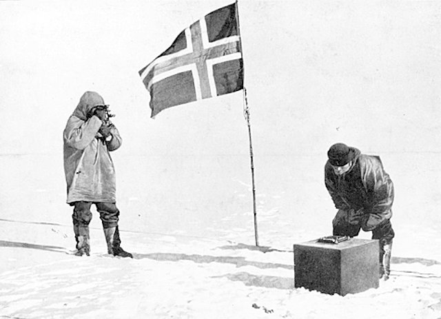 The first people to stand iat the South Pole