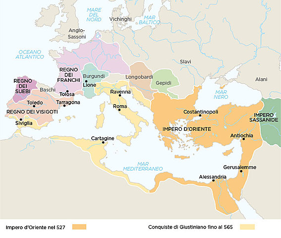 Nascita regno Giustiniano