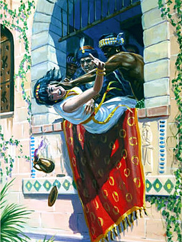 Jehu commands Jezebel to be Killed