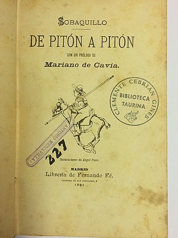 De pitón a pitón-Mariano de Cavia