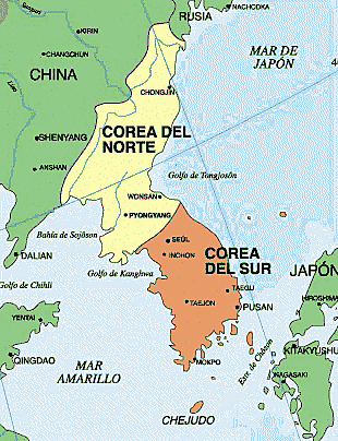 División de las dos Coreas