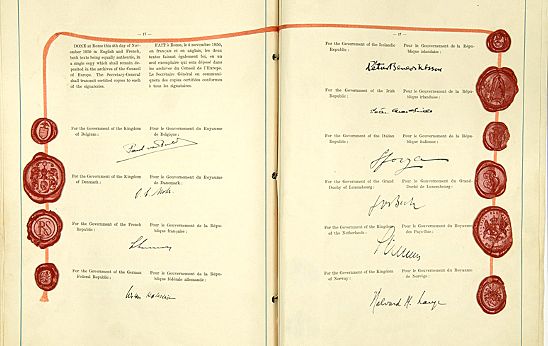 European Convention of Human Rights into force.